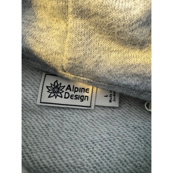Alpine Design Hike Hoodie Size Large Gray Heather NWT $58 Pockets Logo - Picture 6 of 7